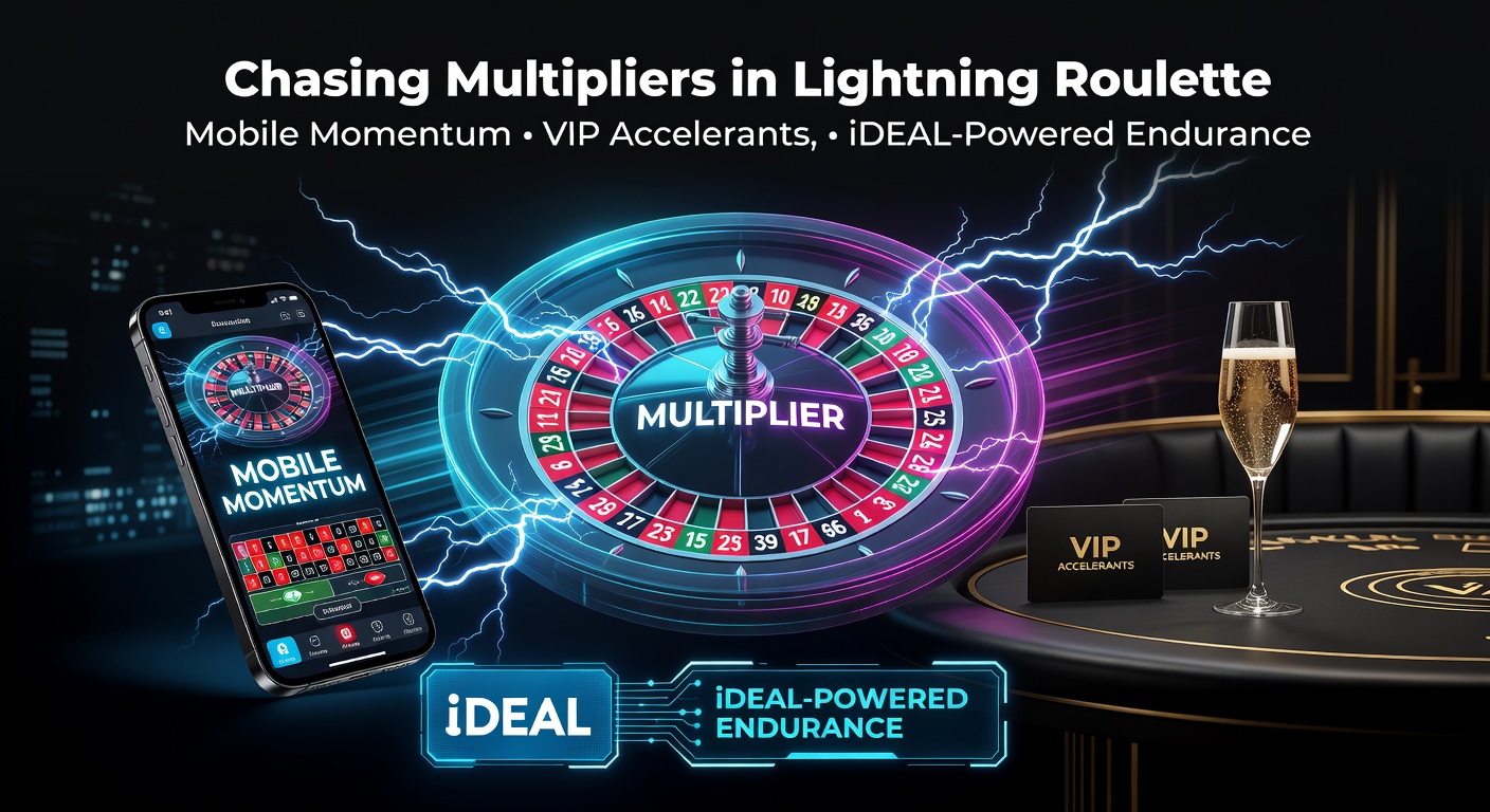 Schermafbeelding van Lightning Roulette met actieve lightning multipliers op een mobiel apparaat, omringd door iDEAL-betaalopties en VIP-badges
