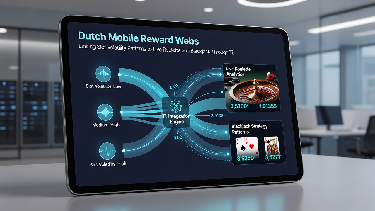Diagram van gelaagde bonussen die slotdata verbinden met live roulette en blackjack via iDEAL