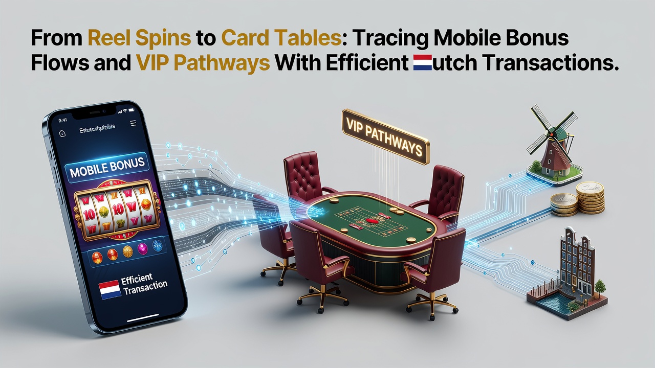 Mobiele casino interface met slot spins en iDEAL transacties die leiden naar live dealer blackjack tafels