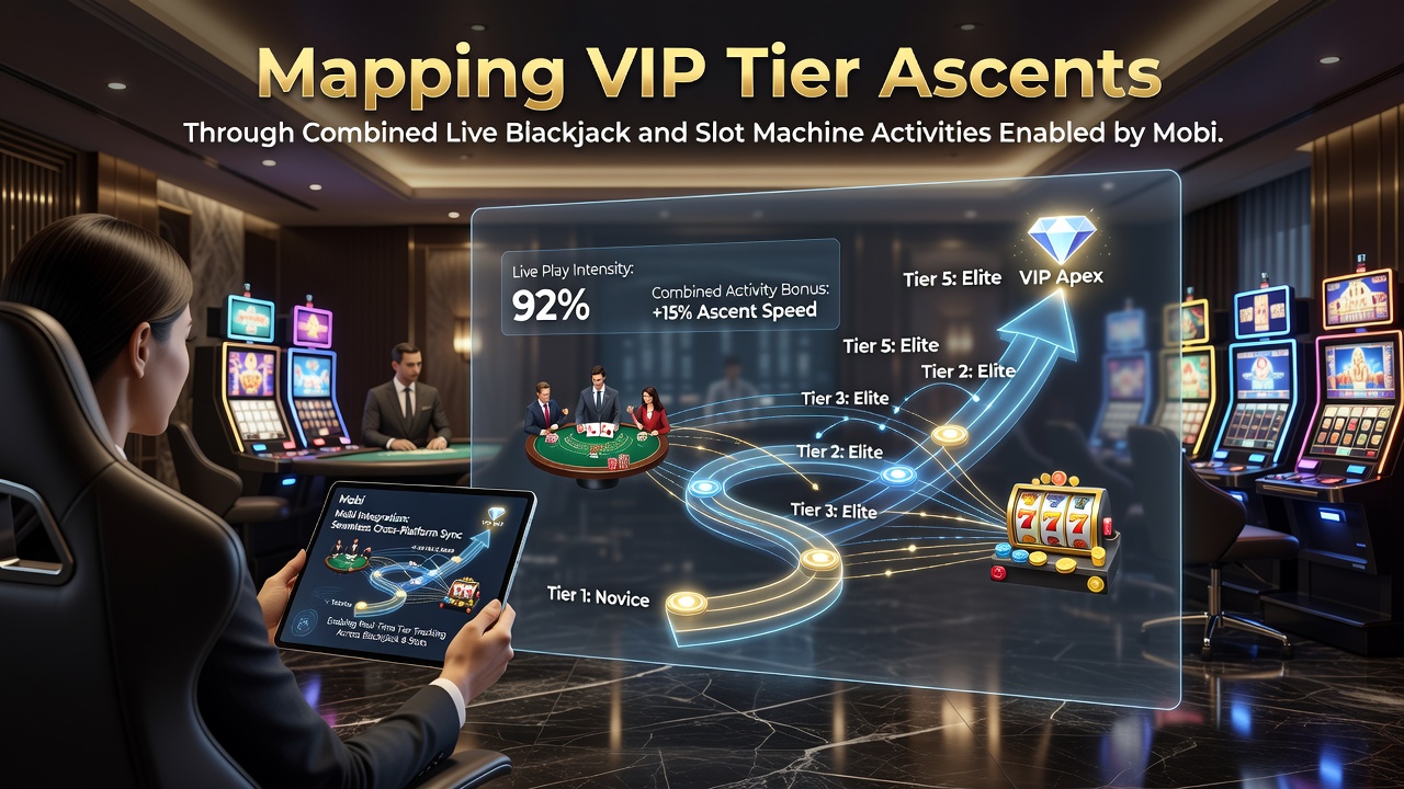 Voorbeeld van mobiele app interface met iDEAL stortingen en VIP beloningen voor blackjack en slots