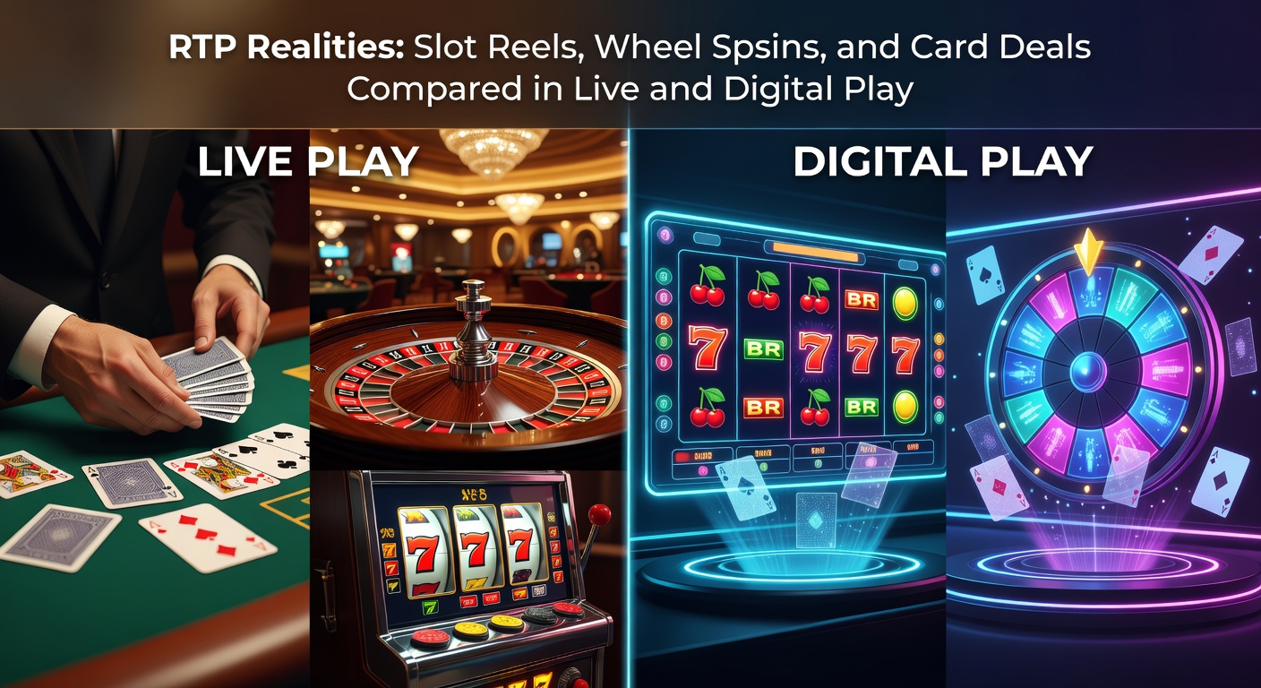 Een levensechte roulettewiel spin in een live casino setting naast een digitaal wiel op een spelerstoestel