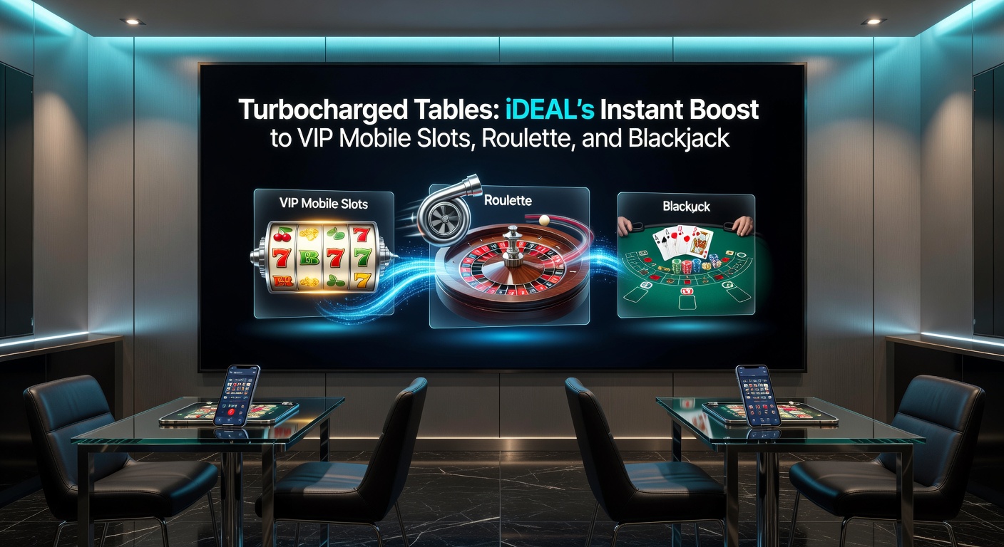 VIP-mobiel scherm toont lightning roulette met iDEAL turbo-storting, multipliers oplichten naast blackjack-dealer op touch-interface